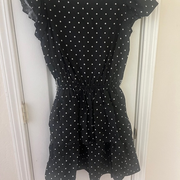 Adorable 60s Polkadot One Piece Romper Size Small - Picture 3 of 3
